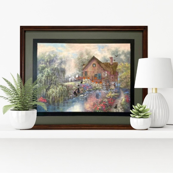 ALTERED Reimagined Thrift Store Art Find Halloween Wall Decor Painting - Picture 9 of 10